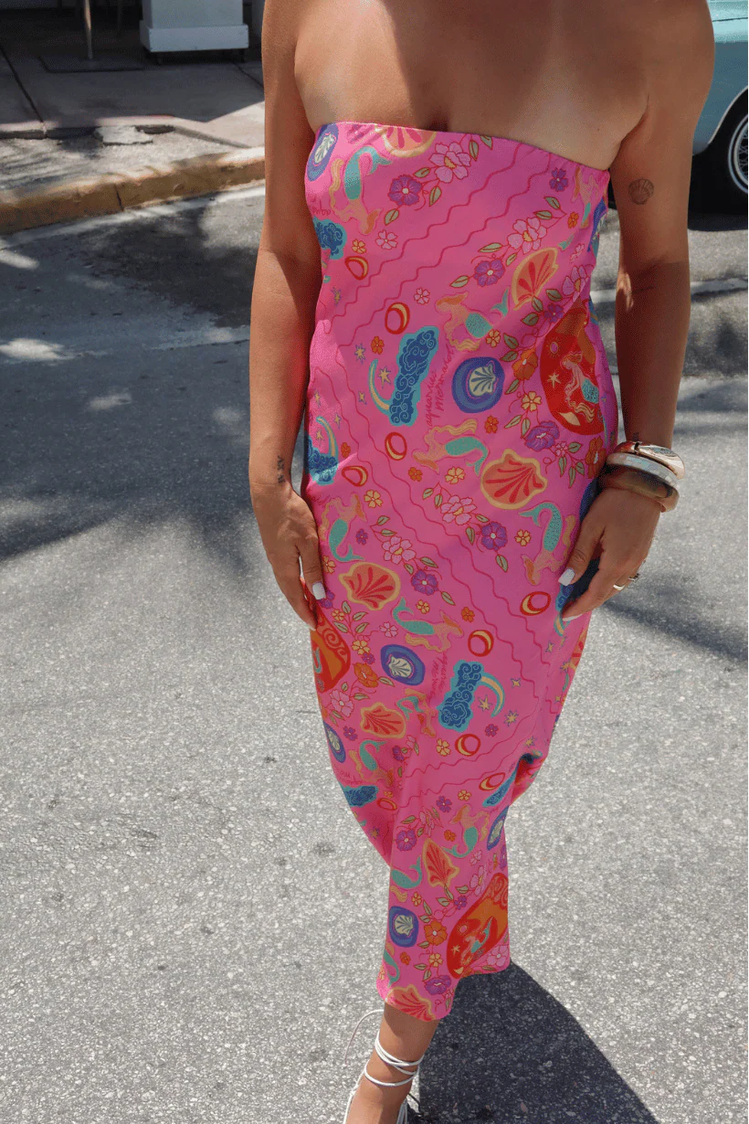 Aquarius Strapless Bias Dress - Image 3
