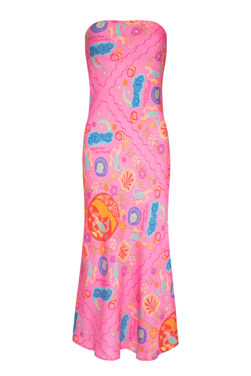 Aquarius Strapless Bias Dress - Image 4