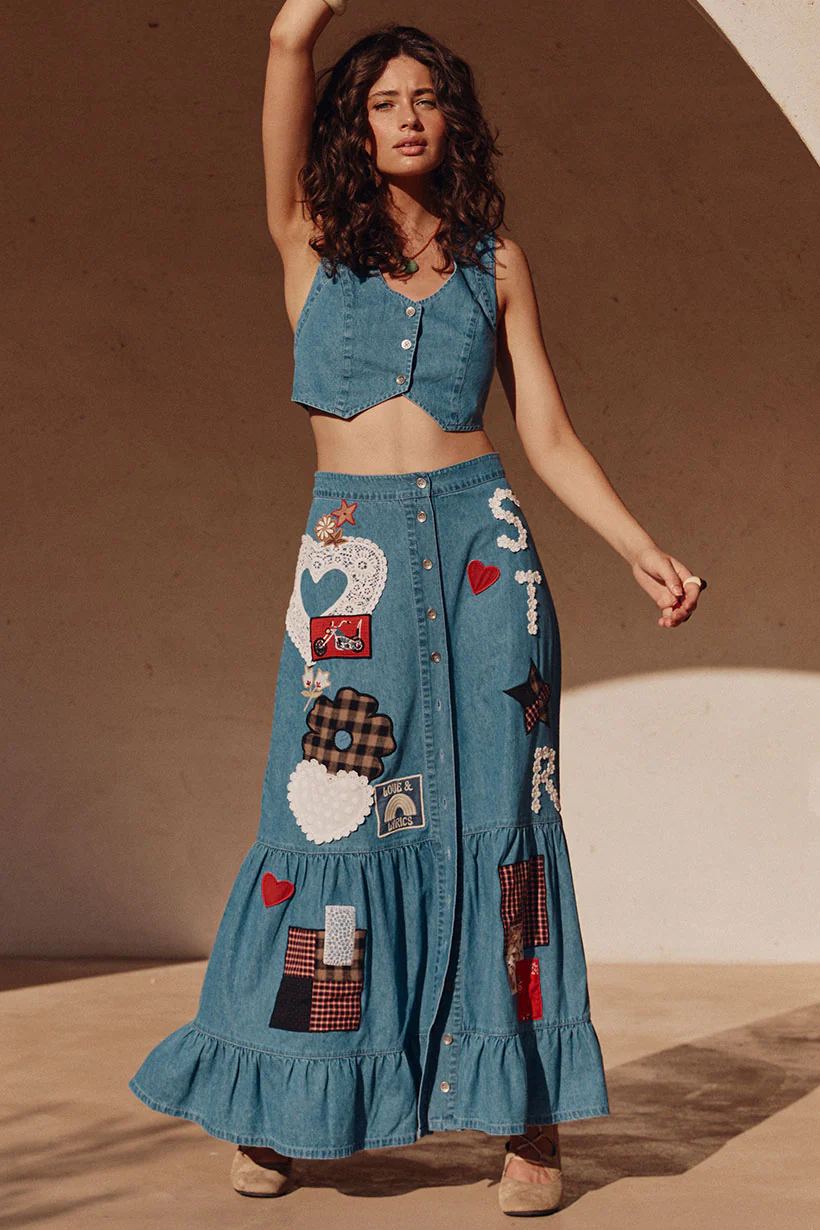 Bombshell Patchwork Skirt - Image 3