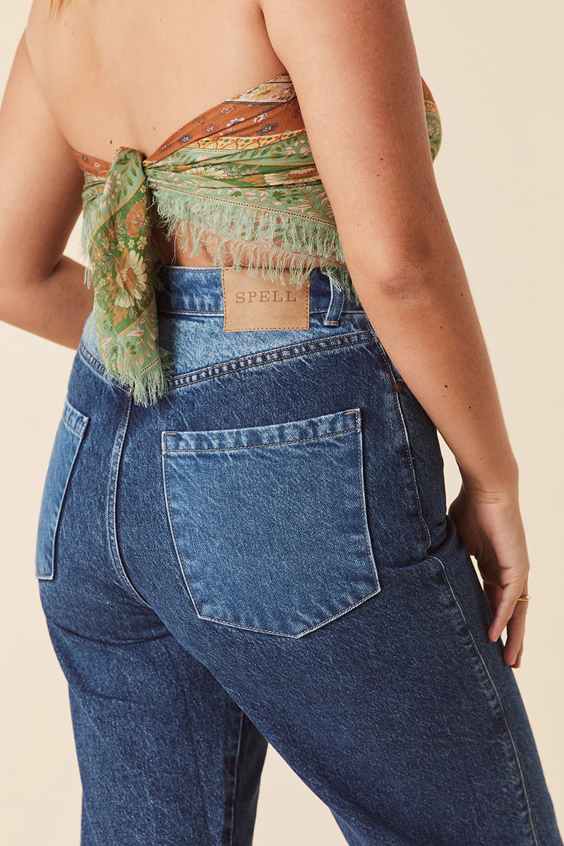 Daisy Patchwork Denim Jean - Image 7