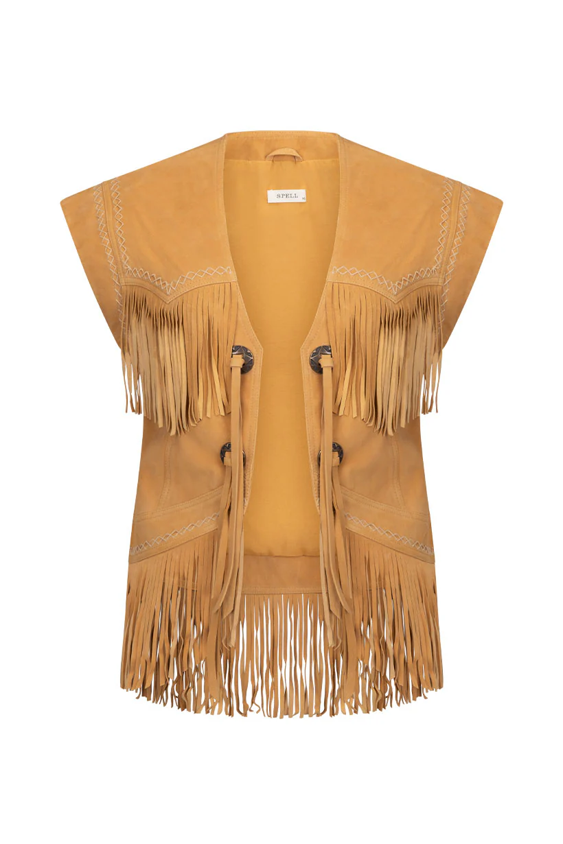 Fearless Heart Suede Fringe Vest - Image 4