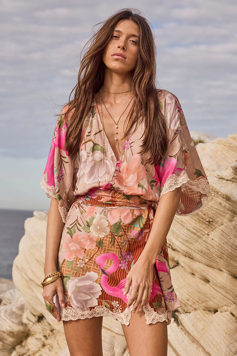 Floridian Lace Mini Dress - Image 4