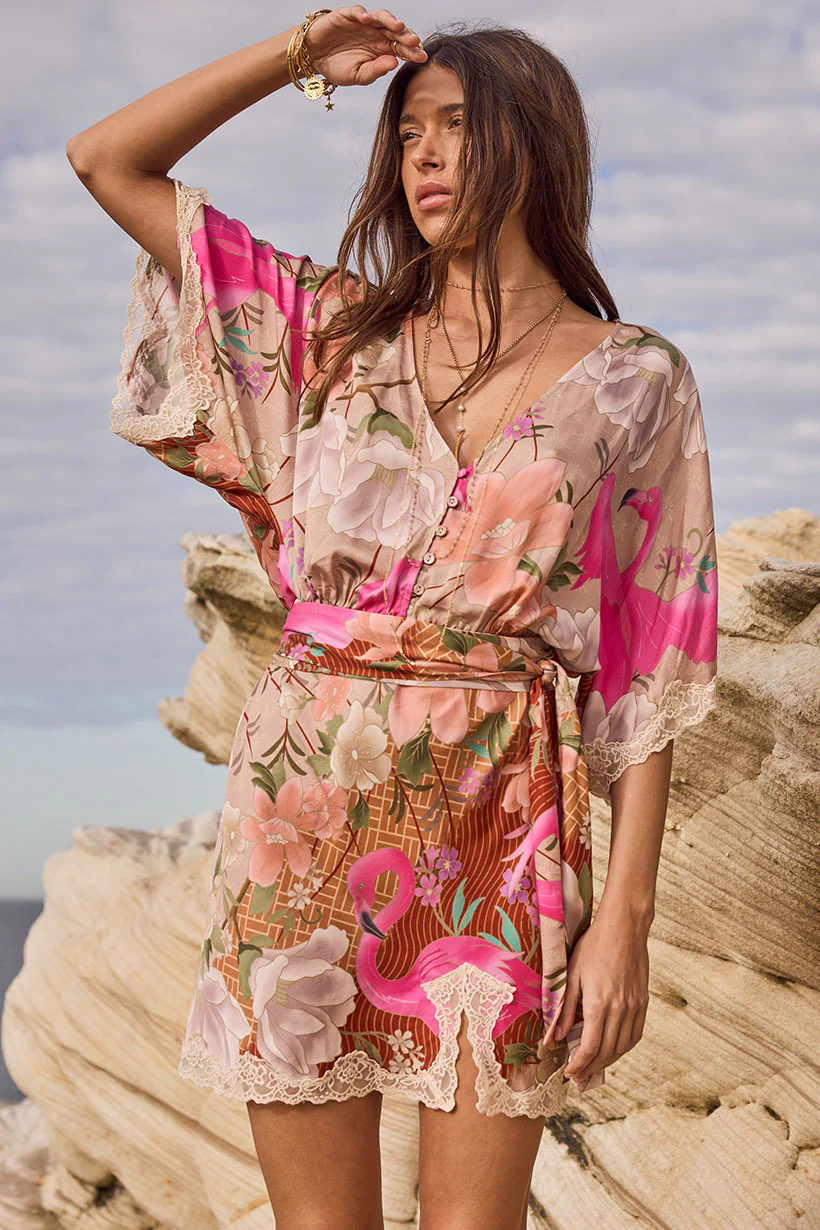 Floridian Lace Mini Dress - Image 5