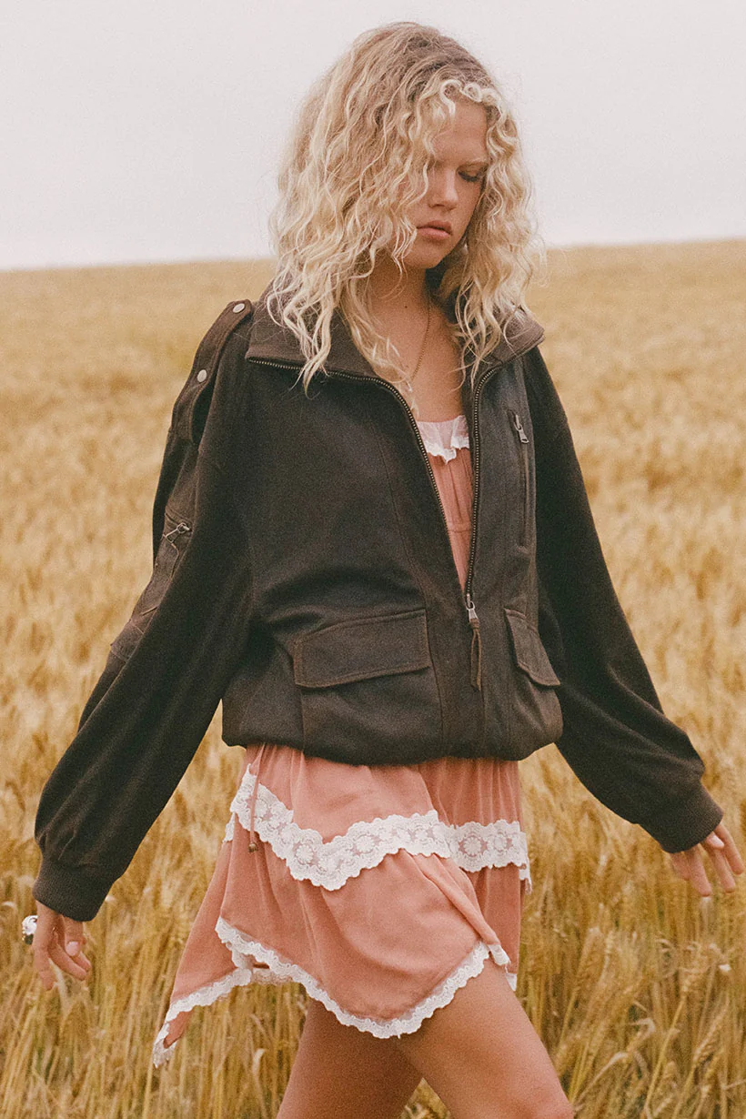 Fontaine Leather Bomber Jacket - Image 5