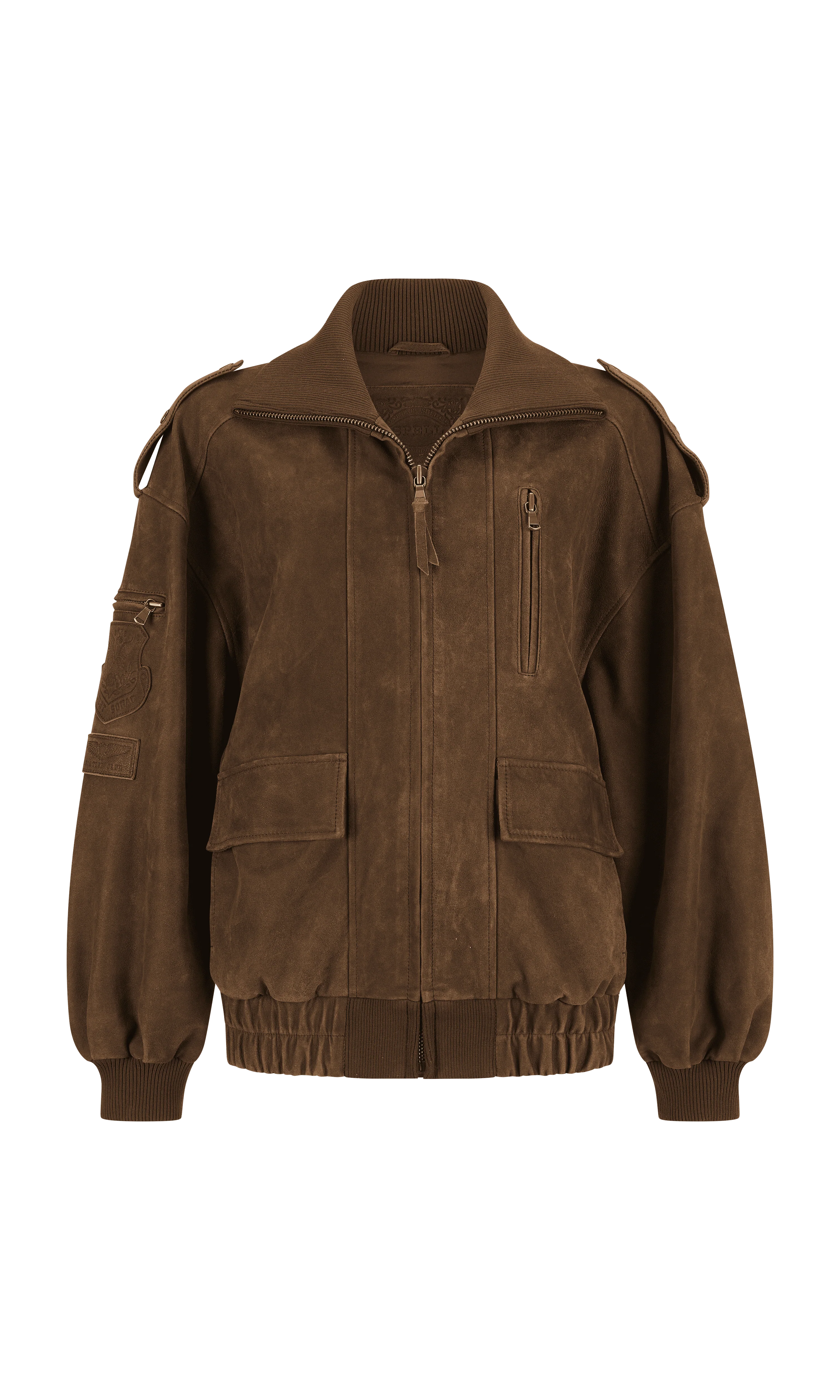 Fontaine Leather Bomber Jacket - Image 9