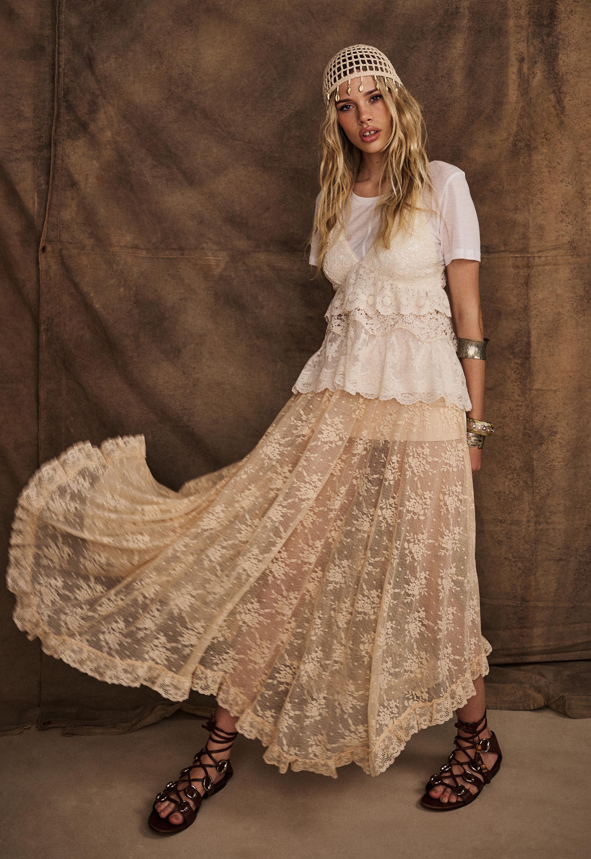 Labyrinth Lace Maxi Skirt - Image 2