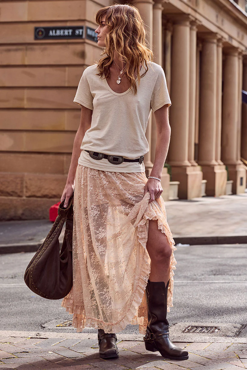 Labyrinth Lace Maxi Skirt - Image 4