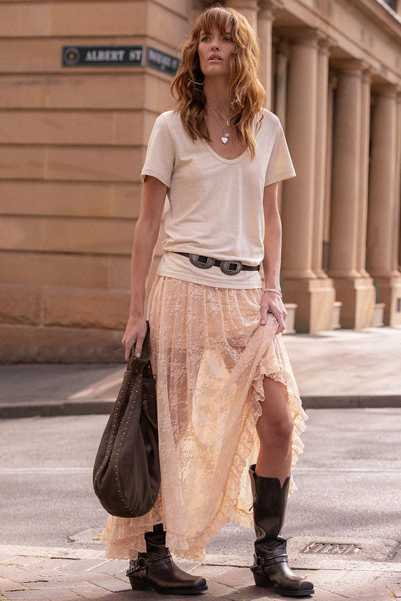Labyrinth Lace Maxi Skirt - Image 6