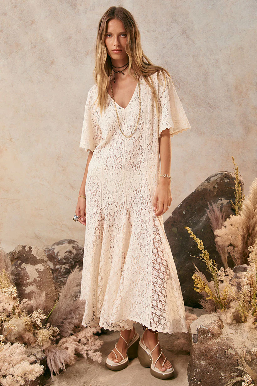 Lux Lisbon Lace Handkerchief Dress - Image 3