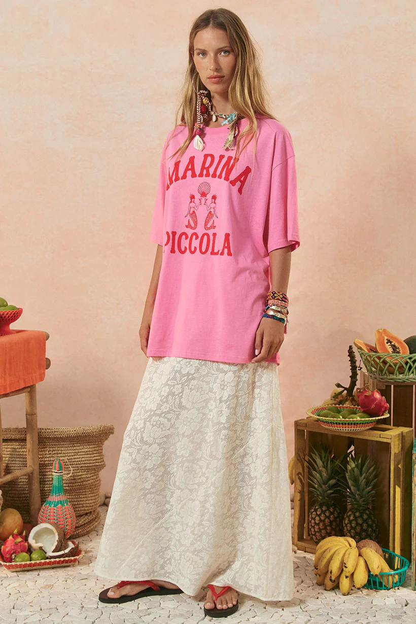 Marina Piccola Oversized Biker Tee - Image 2