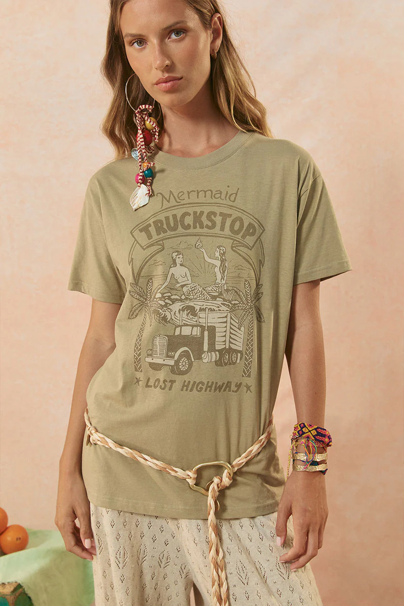 Mermaid Truckstop Biker Tee - Image 2