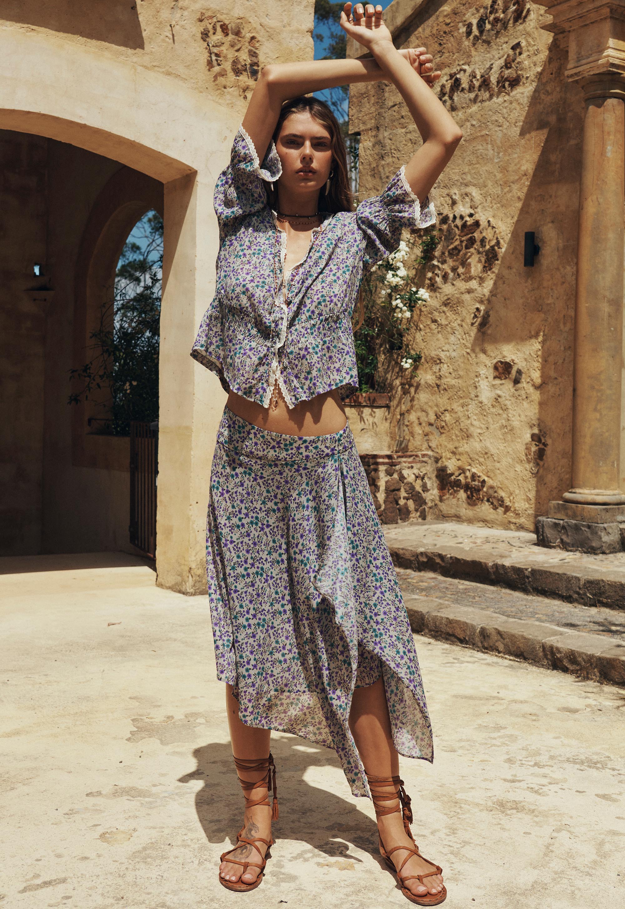 Mimi-Rose Asymmetric Skirt - Image 2