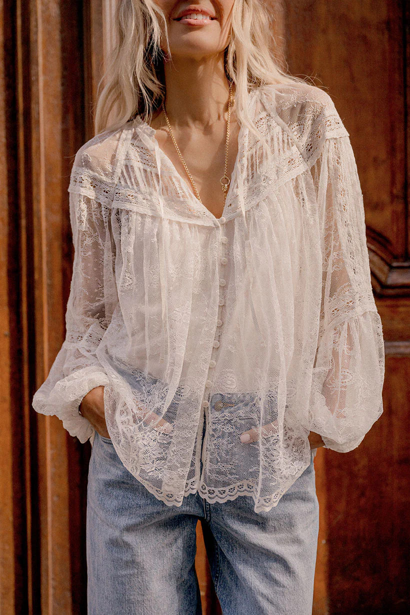 Teodora Lace Blouse - Image 2